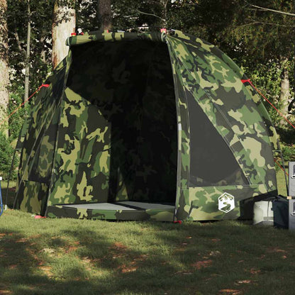 vidaXL Fishing Tent Camouflage Waterproof - Multicolour
