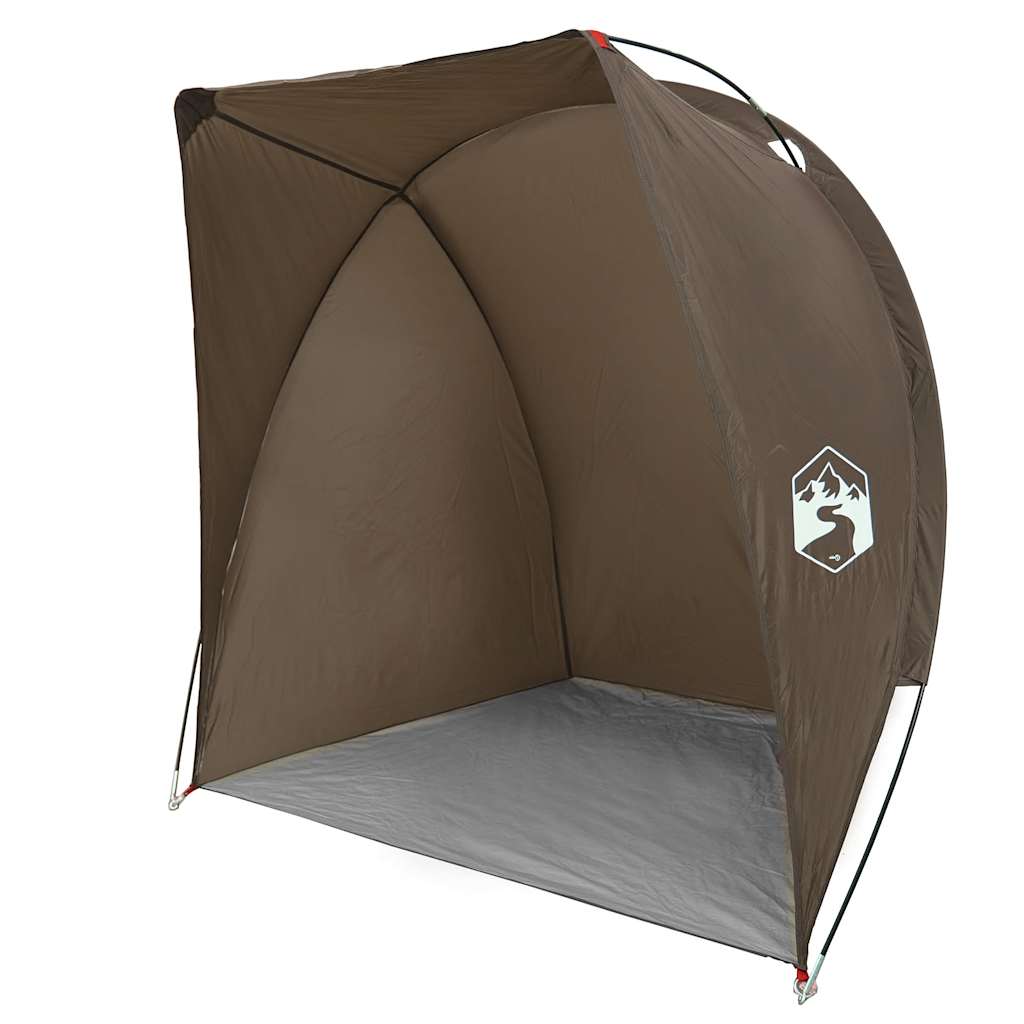 vidaXL Fishing Tent Brown Waterproof - 37103