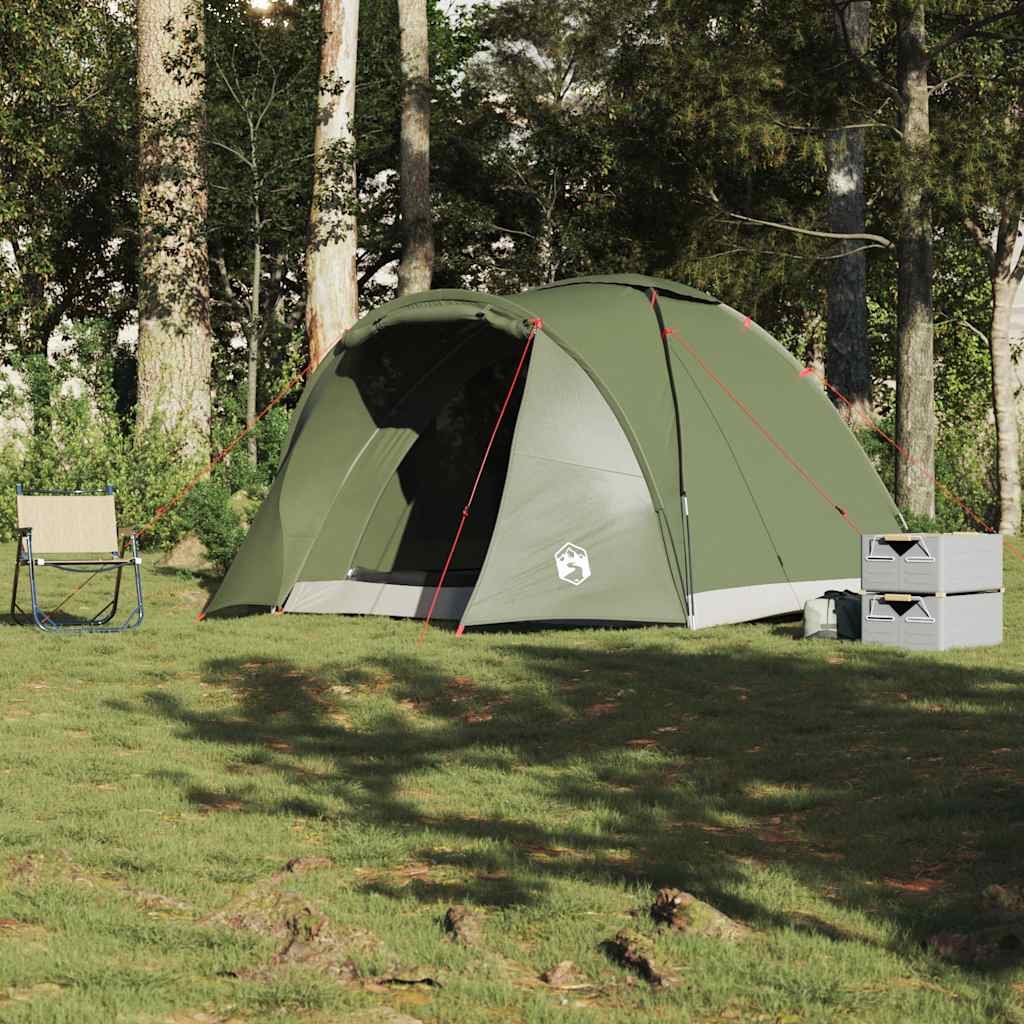 vidaXL Fishing Tent 2-Person Olive Green Waterproof - 37123