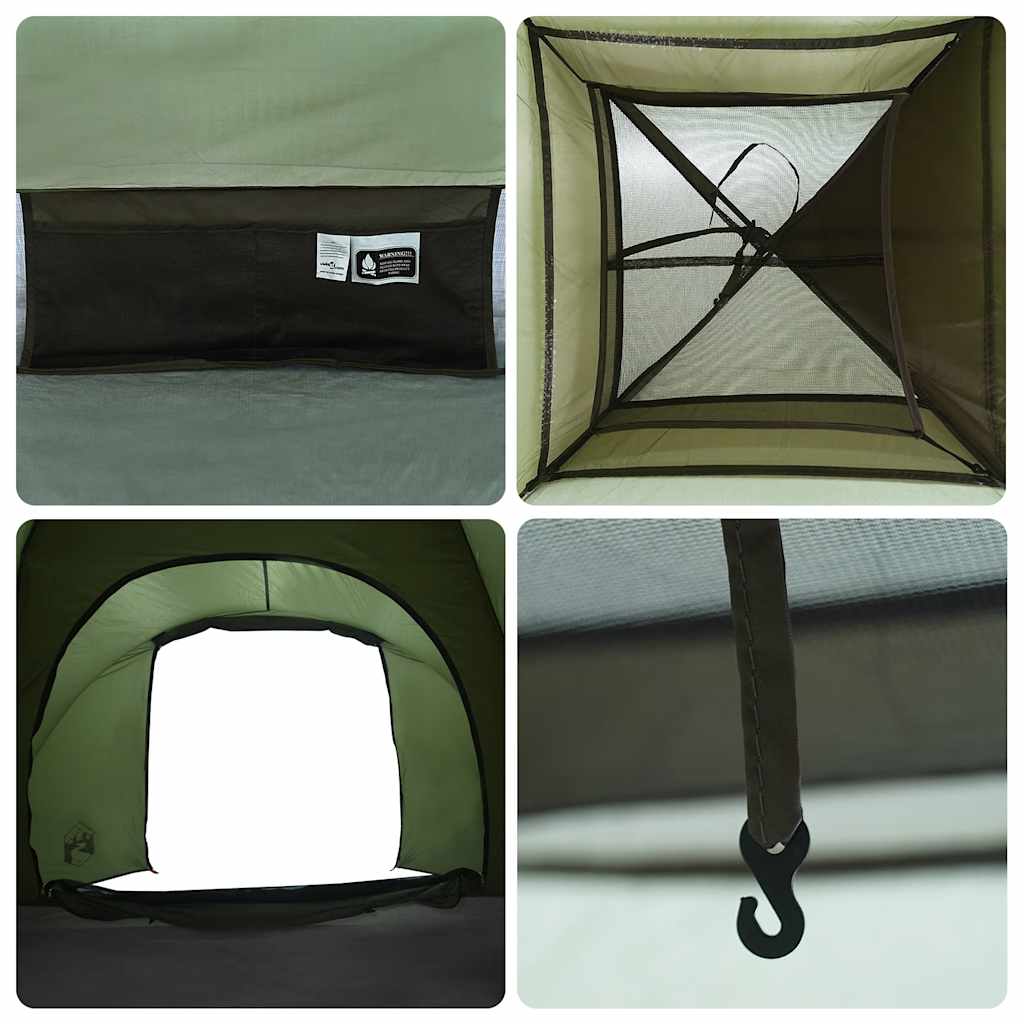 vidaXL Fishing Tent 2-Person Olive Green Waterproof - 37123
