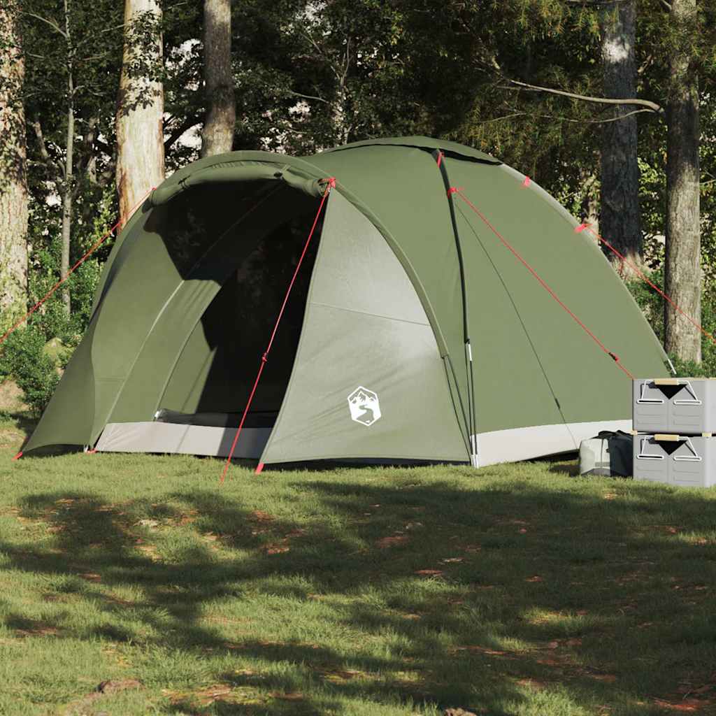 vidaXL Fishing Tent 2-Person Olive Green Waterproof - 37123