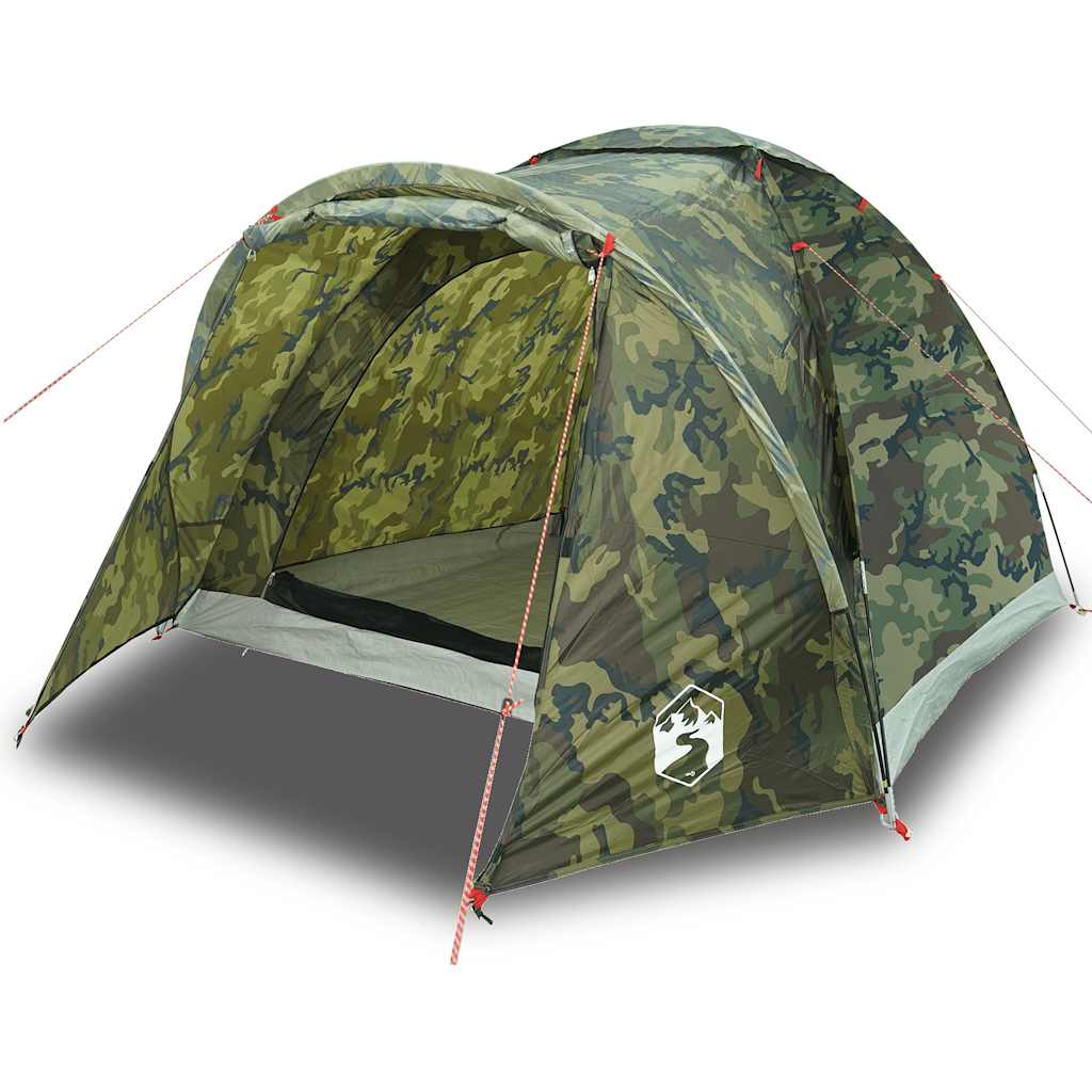vidaXL Fishing Tent 2-Person Camouflage Waterproof - Multicolour - 37128