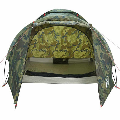 vidaXL Fishing Tent 2-Person Camouflage Waterproof - Multicolour - 37128