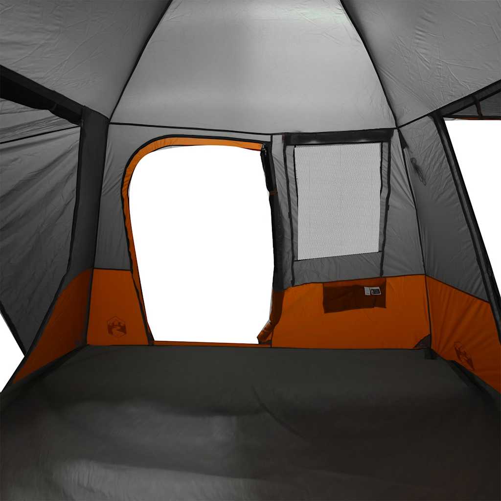 vidaXL Car Tent 4-Person Grey and Orange Waterproof