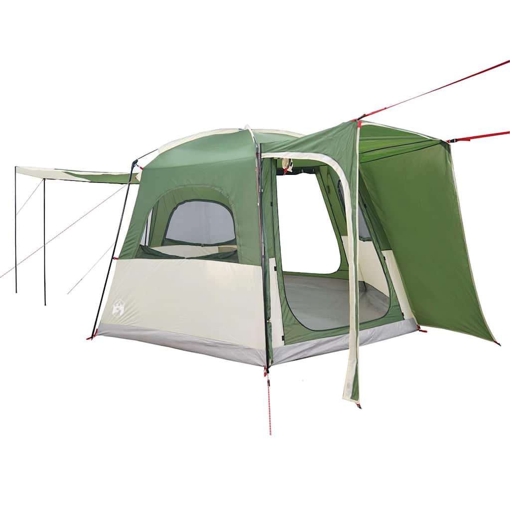 vidaXL Car Tent 4-Person Green Waterproof - 37155