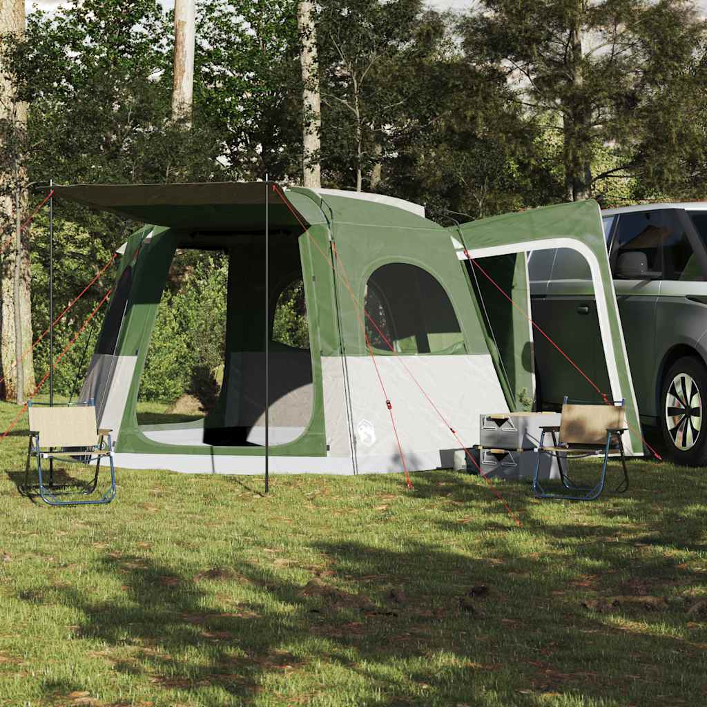 vidaXL Car Tent 4-Person Green Waterproof - 37155