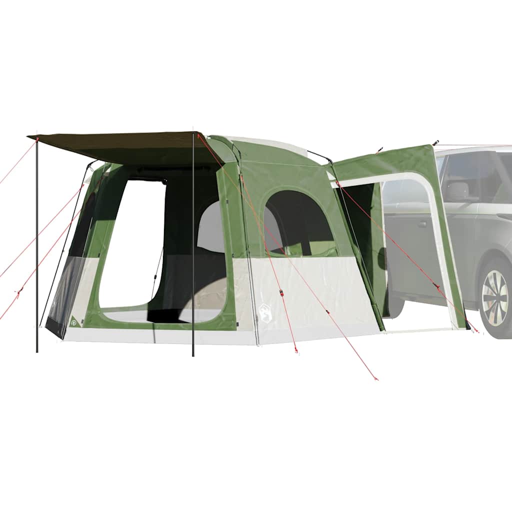 vidaXL Car Tent 4-Person Green Waterproof - 37155