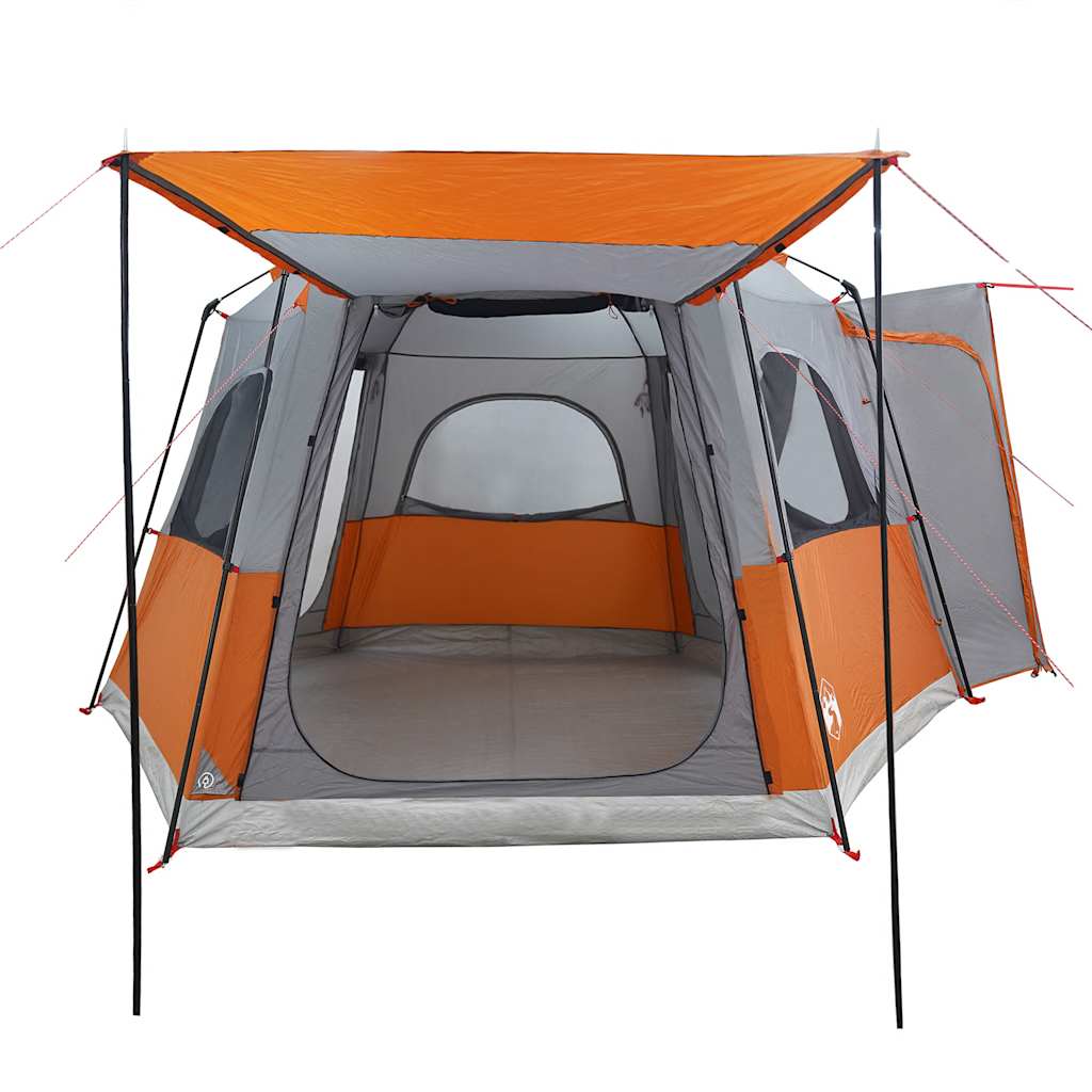 vidaXL Car Tent 4-Person Grey and Orange Waterproof - 37175