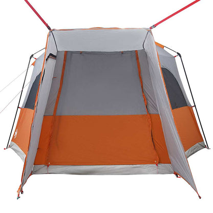 vidaXL Car Tent 4-Person Grey and Orange Waterproof - 37175