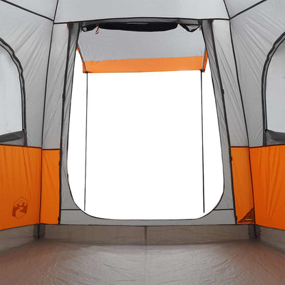 vidaXL Car Tent 4-Person Grey and Orange Waterproof - 37175