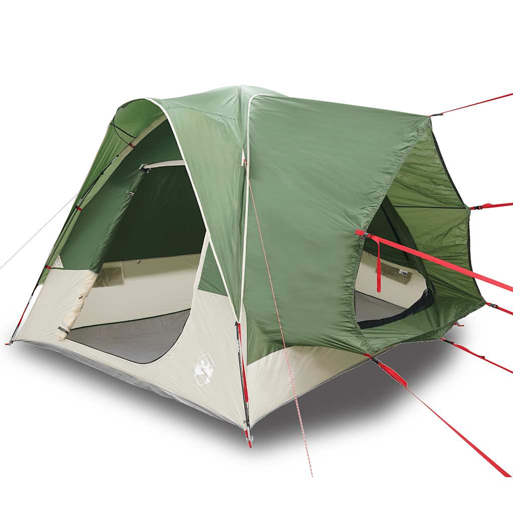 vidaXL Car Tent 4-Person Green Waterproof - 37176
