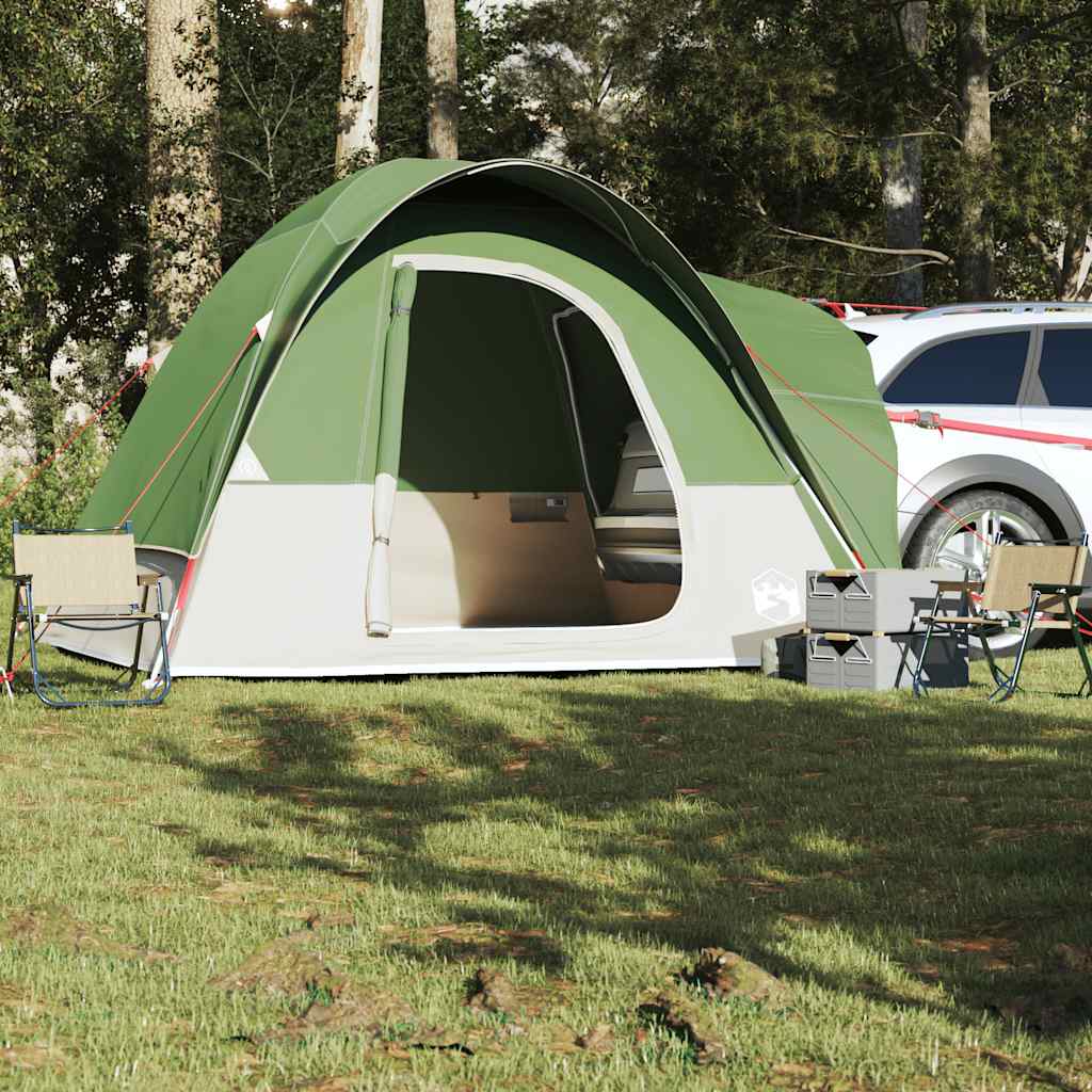 vidaXL Car Tent 4-Person Green Waterproof - 37176