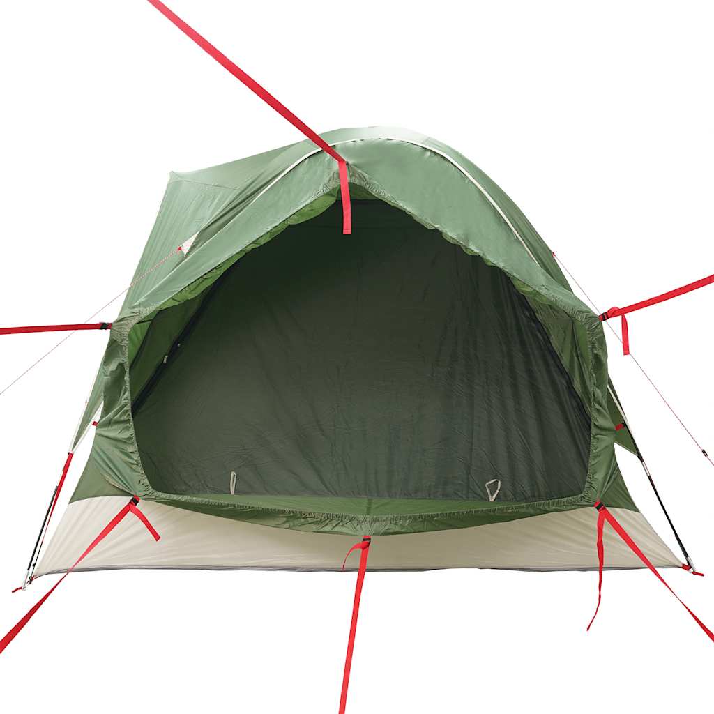 vidaXL Car Tent 4-Person Green Waterproof - 37176