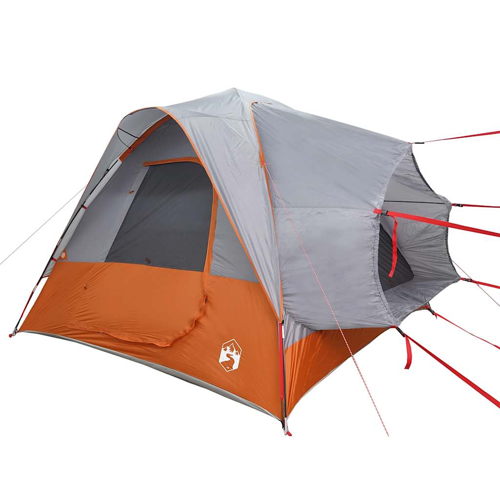 vidaXL Car Tent 4-Person Grey and Orange Waterproof - 37194