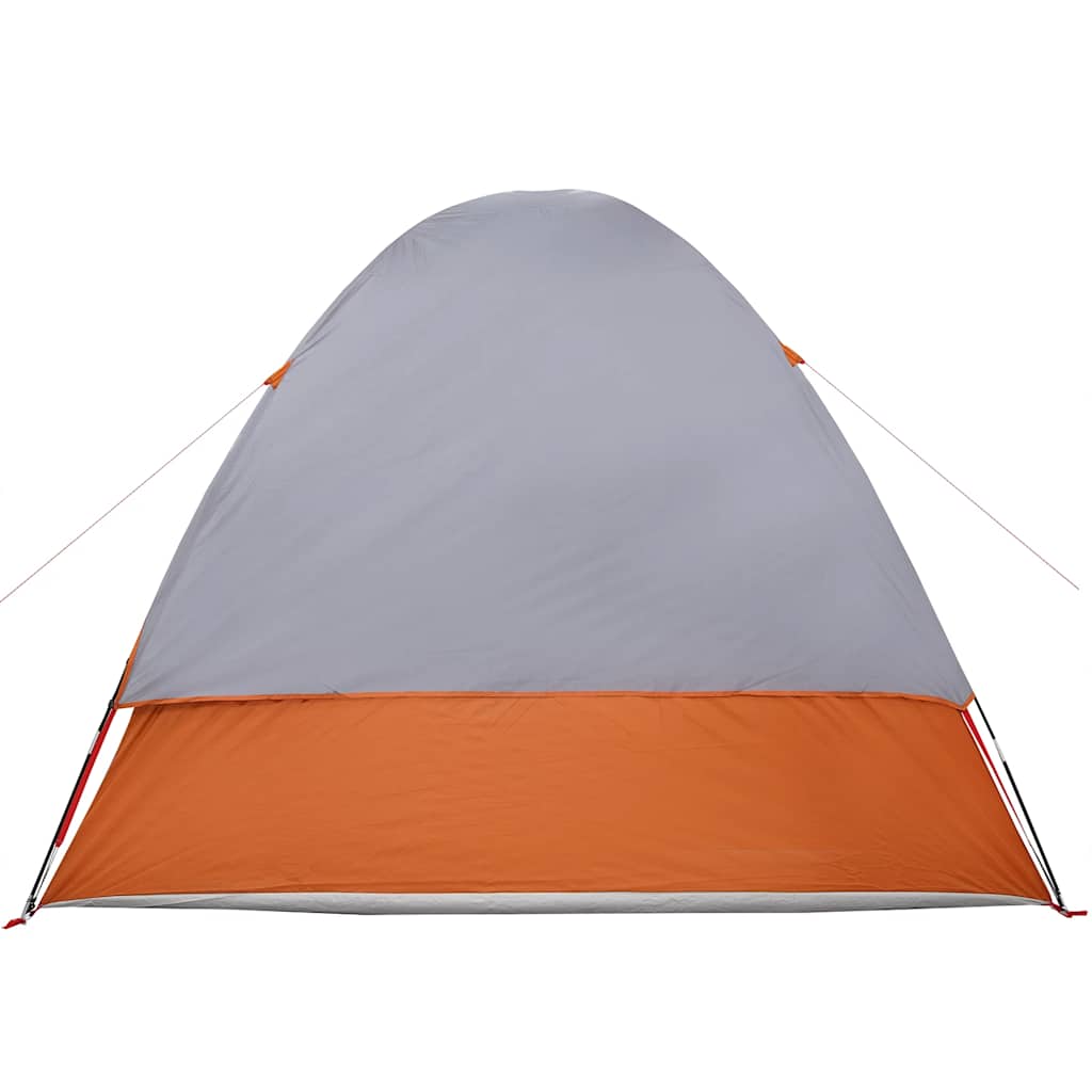 vidaXL Car Tent 4-Person Grey and Orange Waterproof - 37194