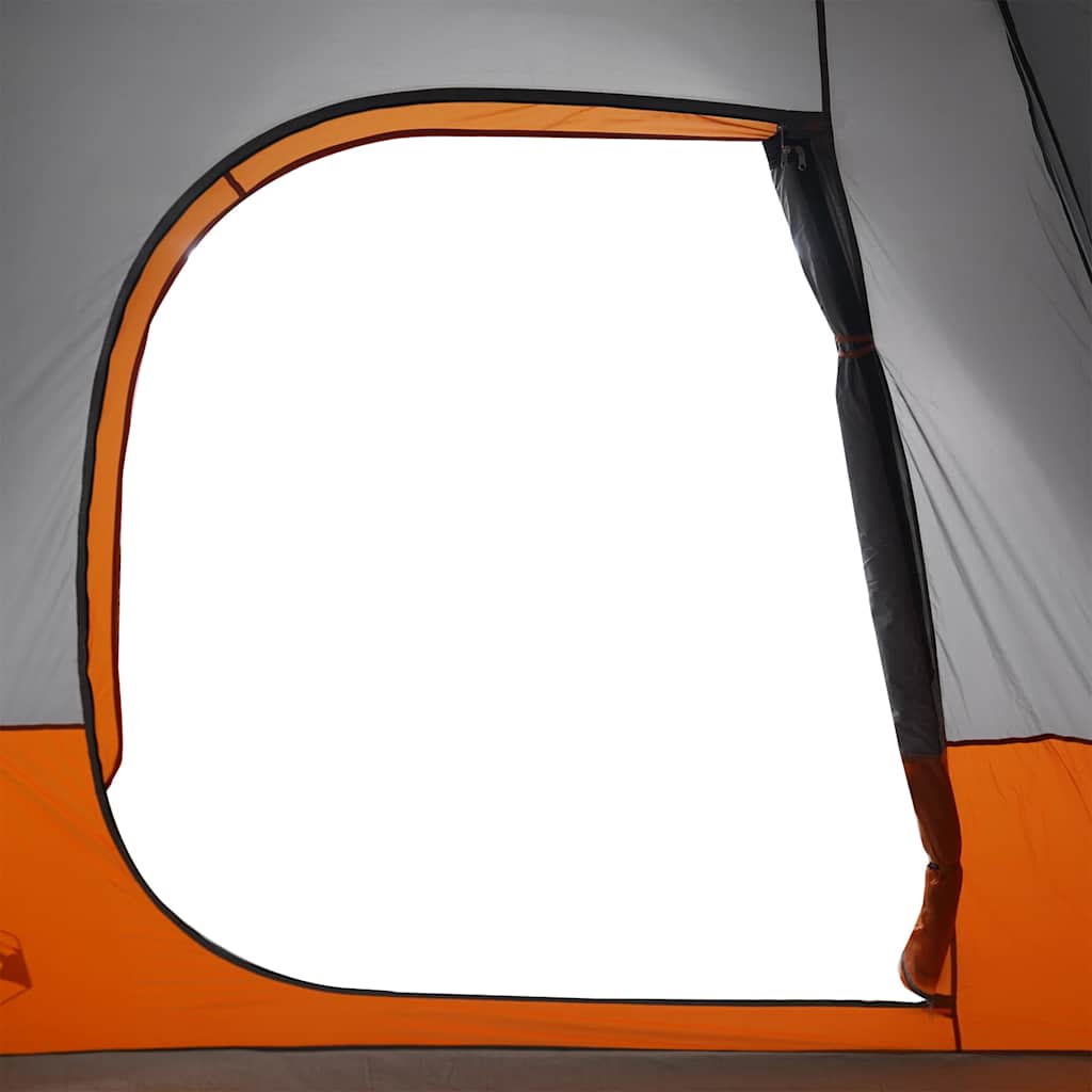 vidaXL Car Tent 4-Person Grey and Orange Waterproof - 37194