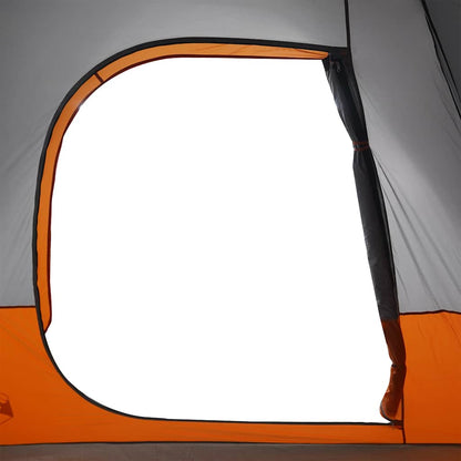 vidaXL Car Tent 4-Person Grey and Orange Waterproof - 37194