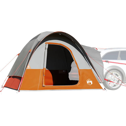 vidaXL Car Tent 4-Person Grey and Orange Waterproof - 37194
