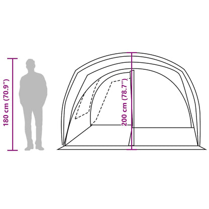 vidaXL Car Tent 4-Person Blue Waterproof - 37198