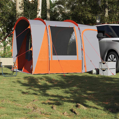 vidaXL Car Tent 4-Person Grey and Orange Waterproof - 37203