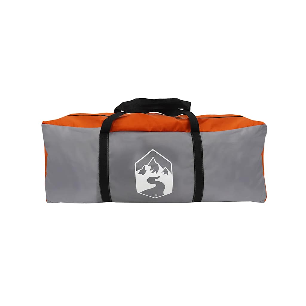 vidaXL Car Tent 4-Person Grey and Orange Waterproof - 37203