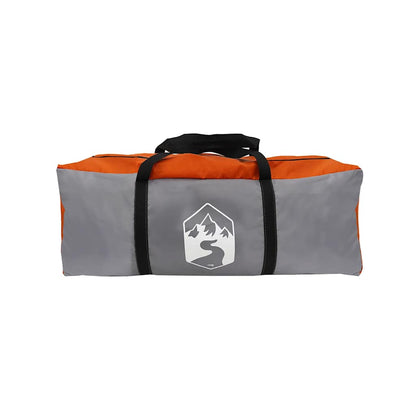 vidaXL Car Tent 4-Person Grey and Orange Waterproof - 37203