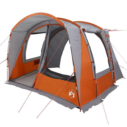 vidaXL Car Tent 4-Person Grey and Orange Waterproof - 37203