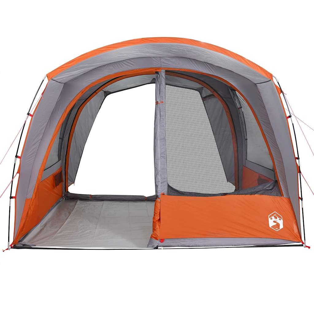 vidaXL Car Tent 4-Person Grey and Orange Waterproof - 37203