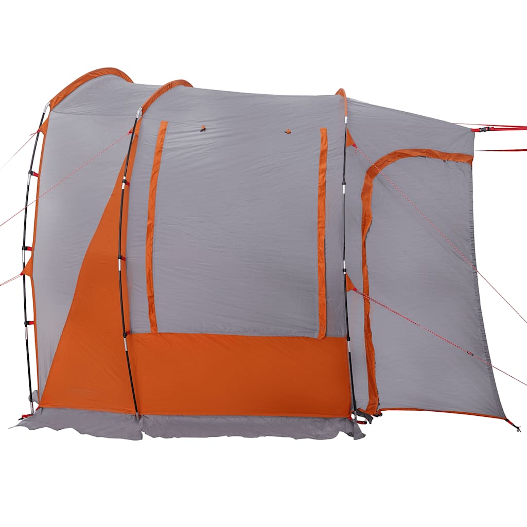 vidaXL Car Tent 4-Person Grey and Orange Waterproof - 37203