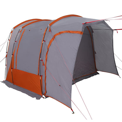 vidaXL Car Tent 4-Person Grey and Orange Waterproof - 37203