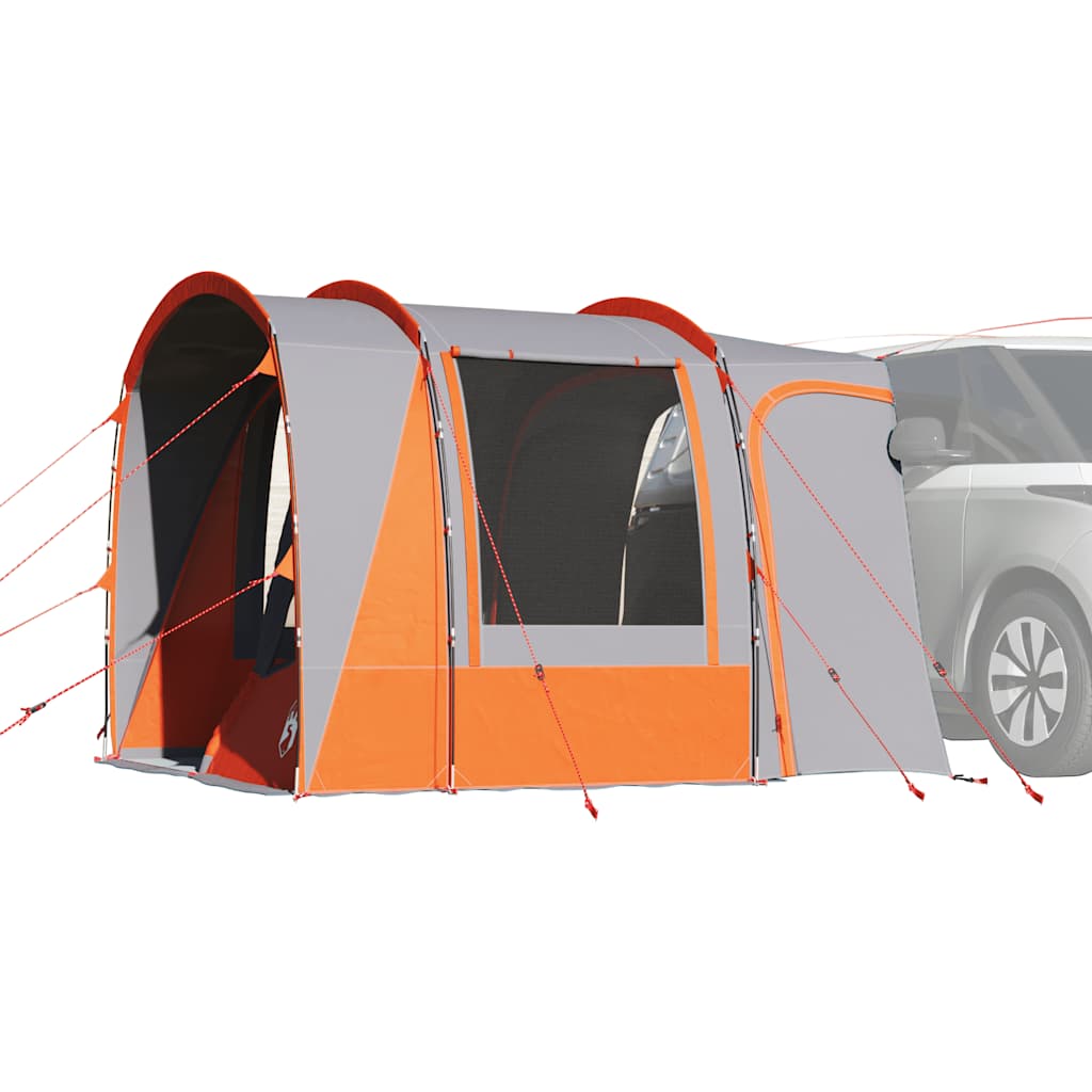 vidaXL Car Tent 4-Person Grey and Orange Waterproof - 37203