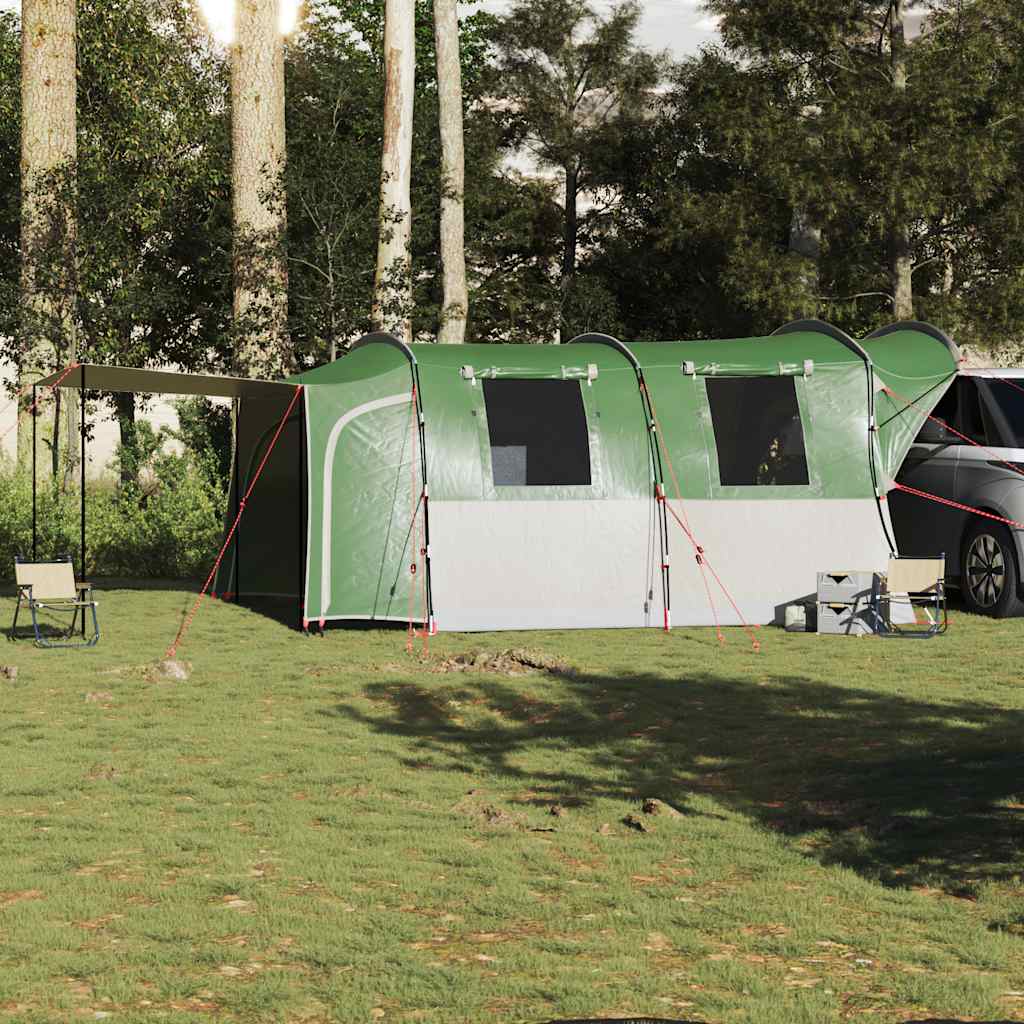 vidaXL Car Tent 4-Person Green Waterproof - 37208