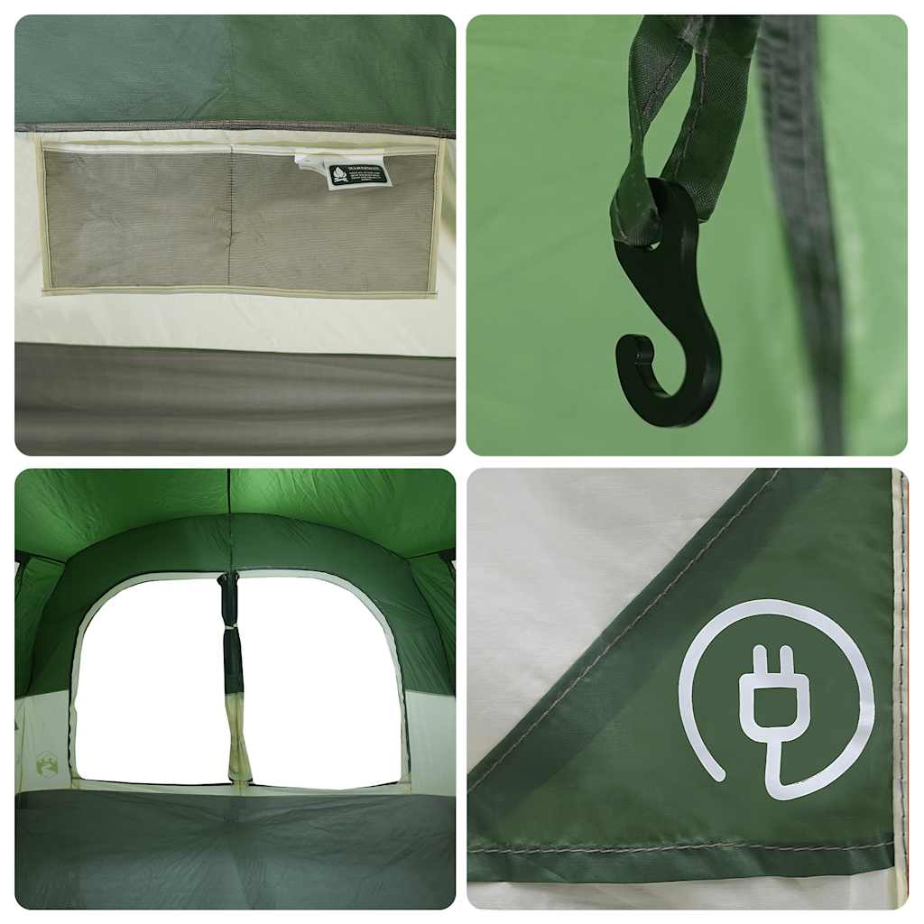 vidaXL Car Tent 4-Person Green Waterproof - 37208