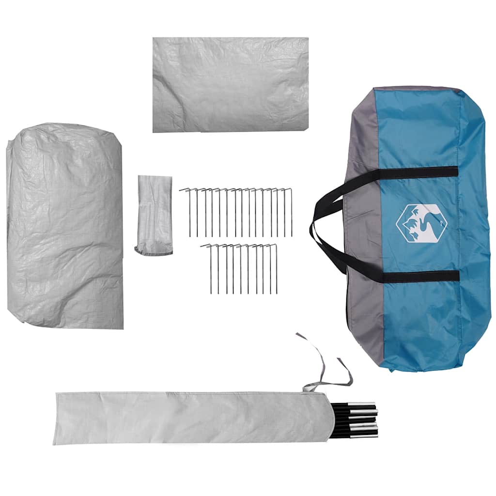 vidaXL Car Tent 4-Person Blue Waterproof - 37210
