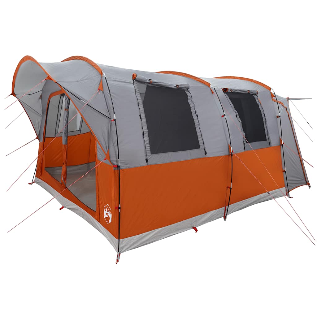 vidaXL Car Tent 4-Person Grey and Orange Waterproof - 37219