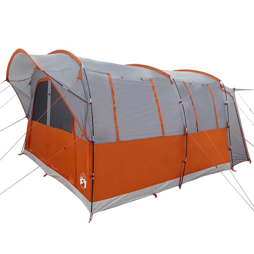 vidaXL Car Tent 4-Person Grey and Orange Waterproof - 37219