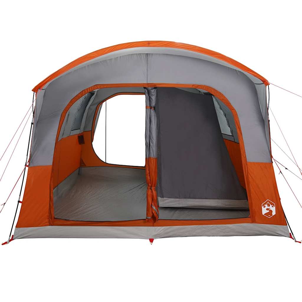 vidaXL Car Tent 4-Person Grey and Orange Waterproof - 37219