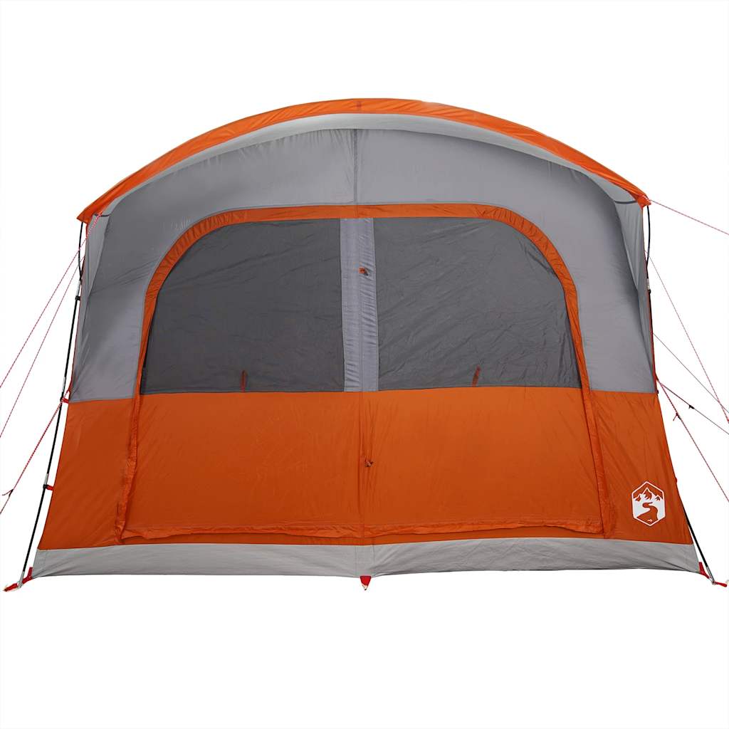 vidaXL Car Tent 4-Person Grey and Orange Waterproof - 37219