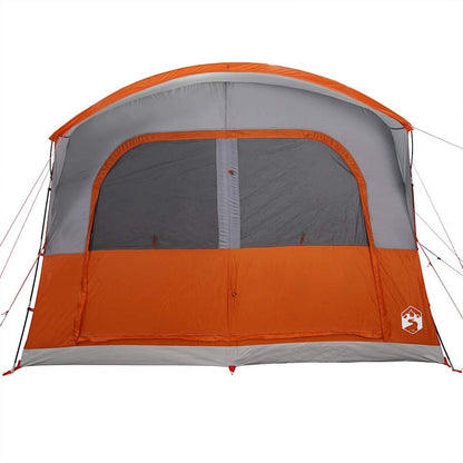 vidaXL Car Tent 4-Person Grey and Orange Waterproof - 37219