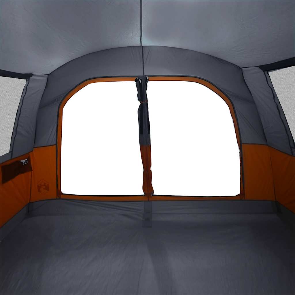 vidaXL Car Tent 4-Person Grey and Orange Waterproof - 37219