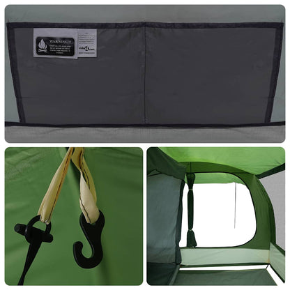 vidaXL Car Tent Green Waterproof