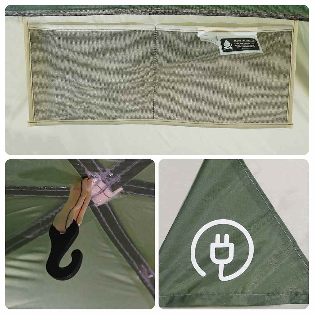 vidaXL Car Tent 2-Person Green Waterproof