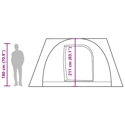 vidaXL Car Tent 2-Person Green Waterproof