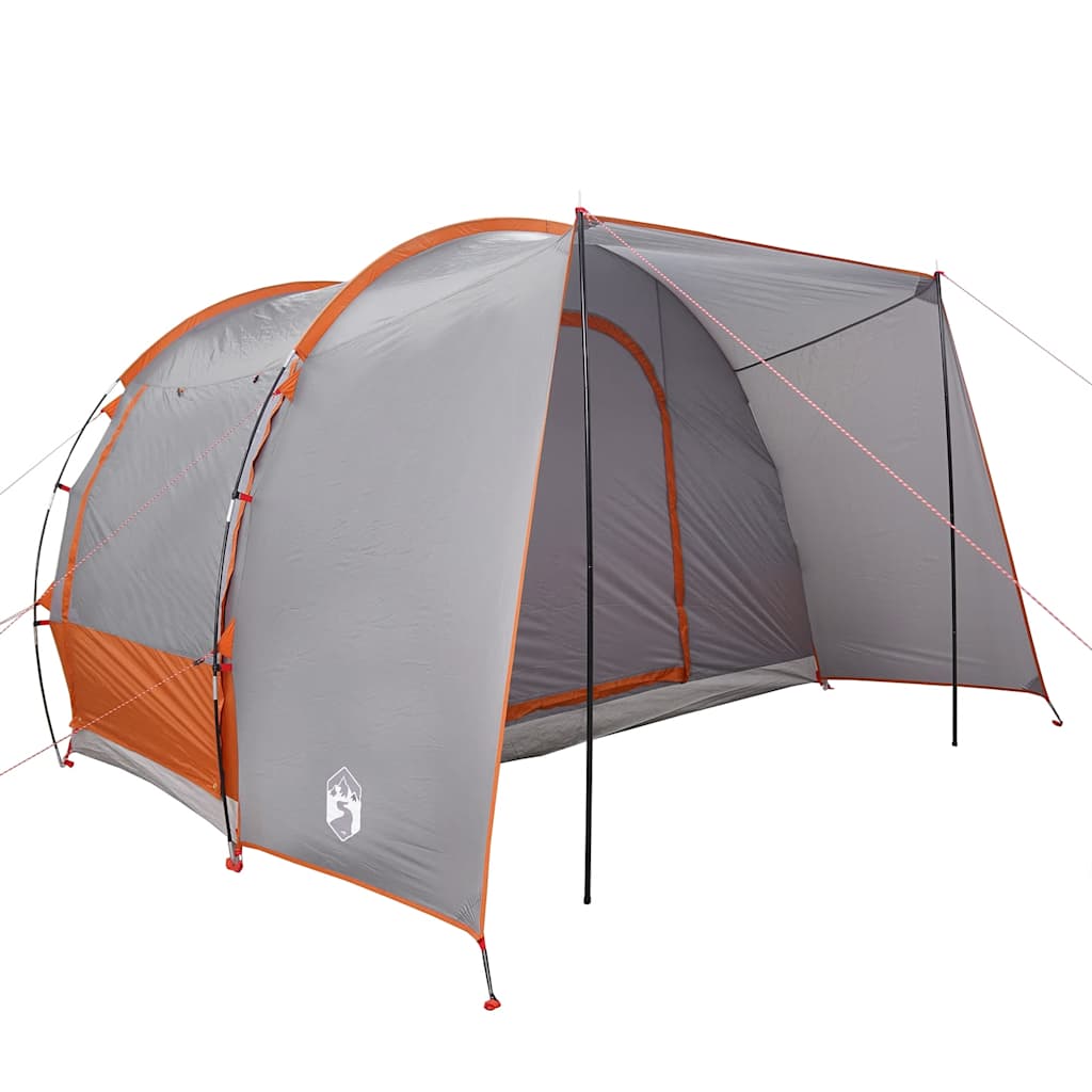 vidaXL Car Tent 2-Person Grey and Orange Waterproof