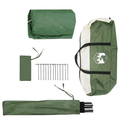 vidaXL Car Tent 2-Person Green Waterproof - 37274