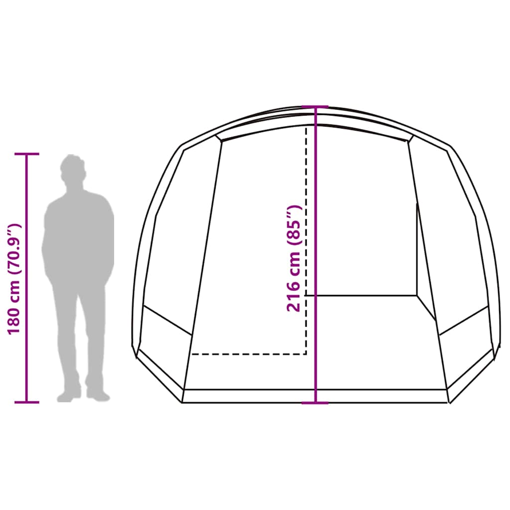 vidaXL Car Tent 2-Person Blue Waterproof - 37276