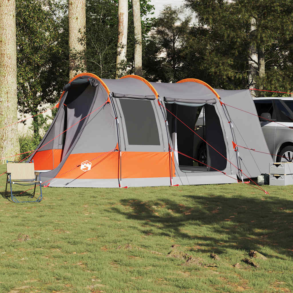 vidaXL Car Tent 2-Person Grey and Orange Waterproof - 37279