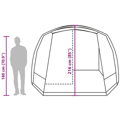 vidaXL Car Tent 2-Person Grey and Orange Waterproof - 37279