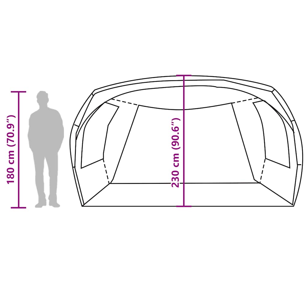 vidaXL Car Tent Blue Waterproof - 37288