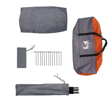 vidaXL Car Tent Grey and Orange Waterproof - 37289